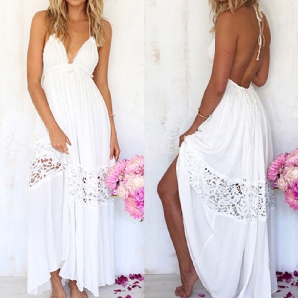 White Maxi Dress💕